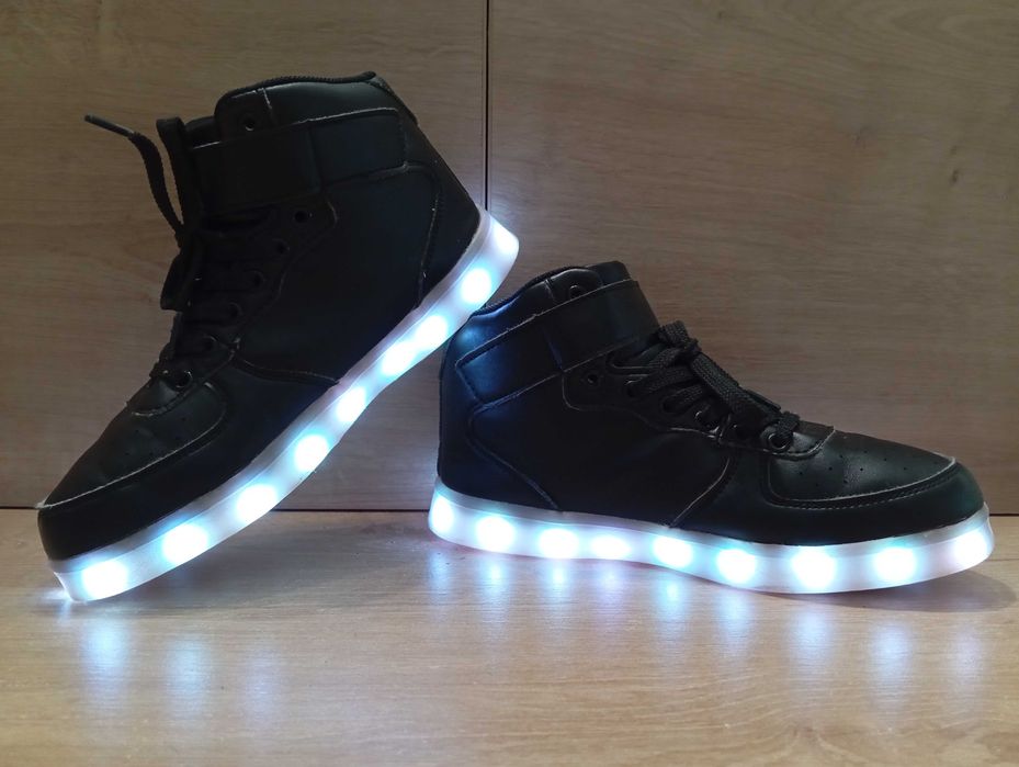 Buty shuffle dance LED czarne Air Młodzieżowe -podświetlenie Rozm. 37