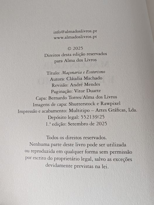 Maçonaria e Esoterismo
Cláudia Machado