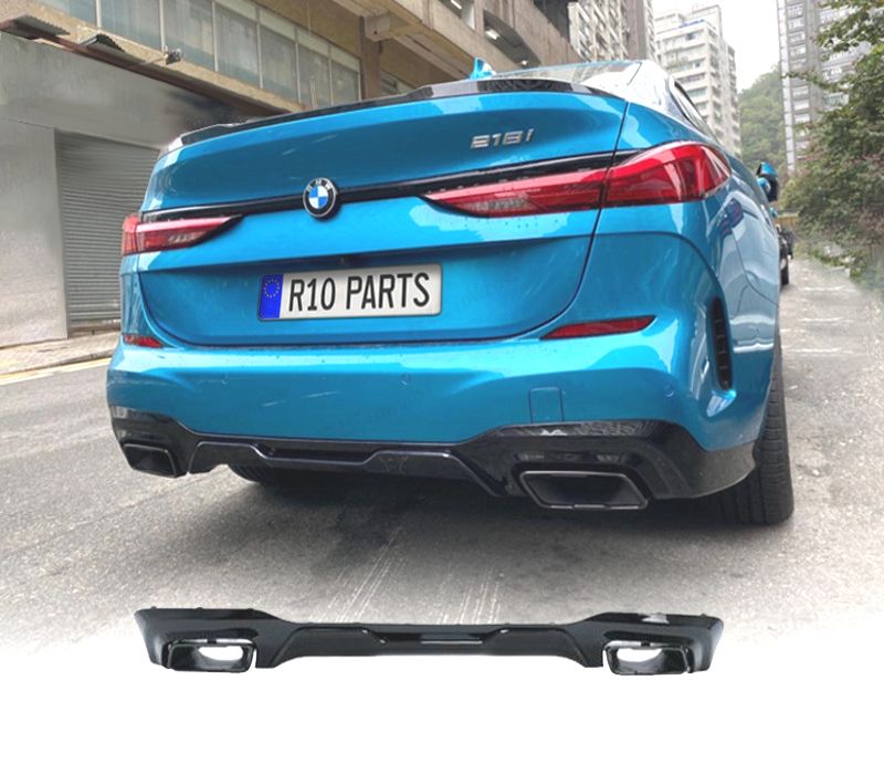DIFUSOR BMW F44 LOOK M 235i + PONTEIRAS ESCAPE PRETO BRILHANTE