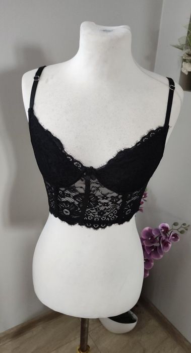 Gorset top koronkowy XS s