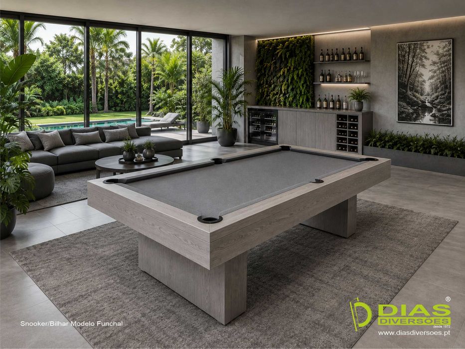 Snooker/Bilhar modelo "Funchal" - NOVOS - (da fábrica para sua casa)