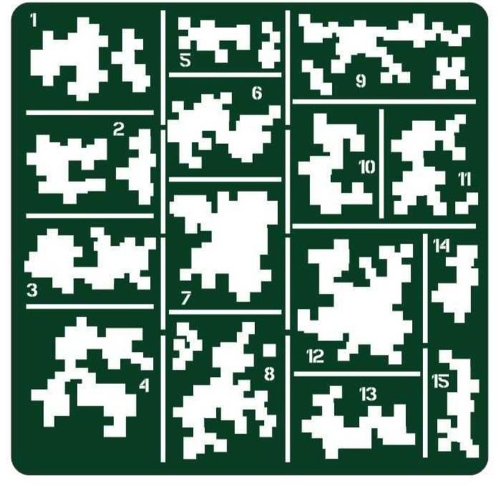 Трафарет. Лекало. Лазерная резка. Камуфляжний трафарет для краски