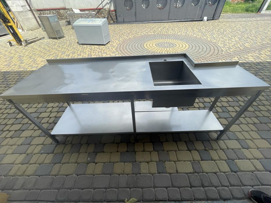 Стіл-мийка нержавійка,стіл з мийкою з нержавіючої сталі