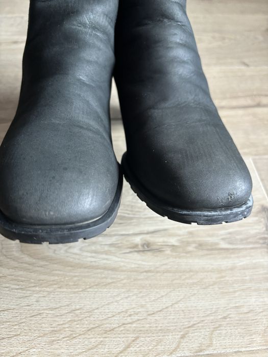 Botki buty skórzane damskie na obcasie Ara 38