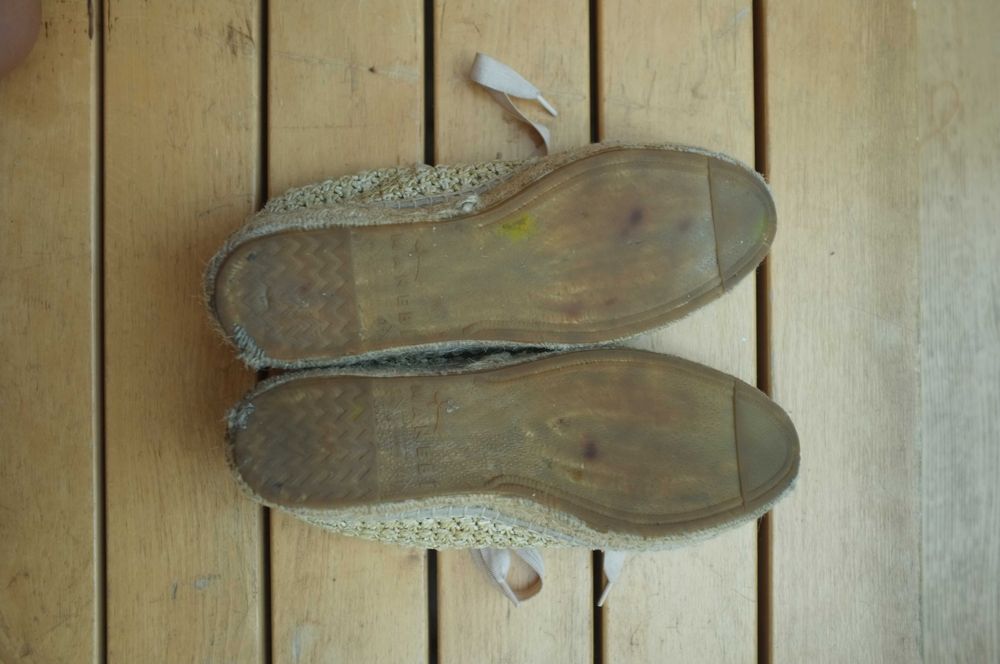 Espadryle Lace-Up Manebi na słoninie słomkowe 41 Raffia