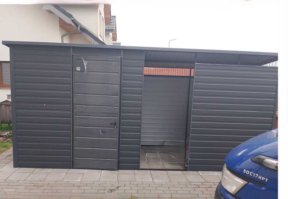 GRAFIT Wiata śmietnikowa – Altana na śmieci /ZADASZENIE / – Maj-BlacH