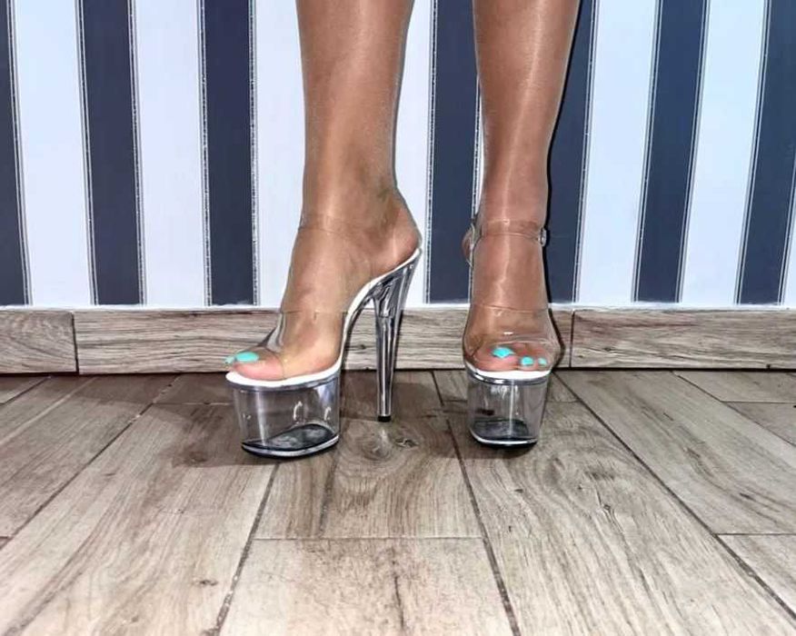 106/ OD RĘKI 42 Buty sandały pole dance gogo szpilki szklanki 36-43 EU