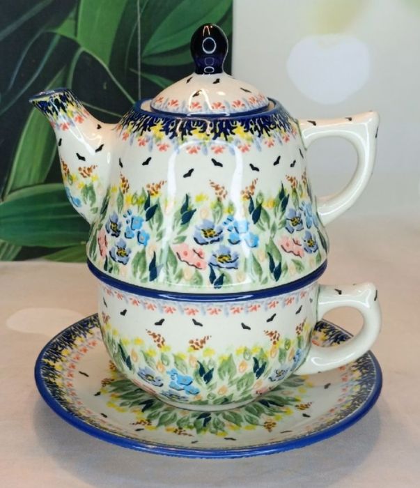 Filiżanka ceramiczna Tea for one imbryk ceramika Bolesławiec