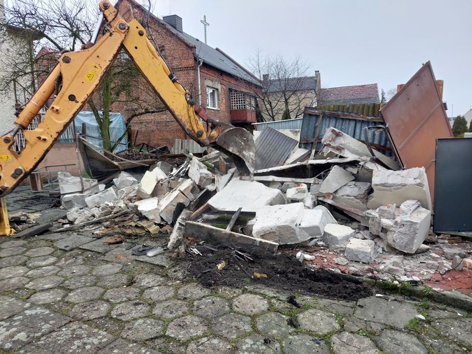 Usługi koparko ładowarką,  układanie kostki brukowej . Prace