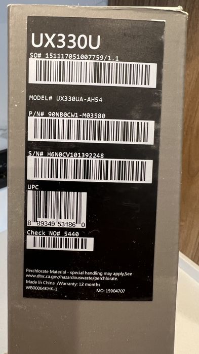 Ноутбук Asus ZenBook UX330UA