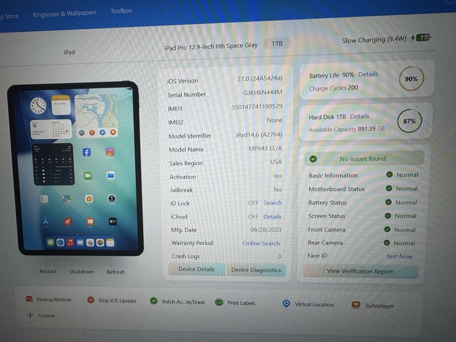 Apple iPad Pro 12,9 6gen M2 1Tb WiFi+LTE