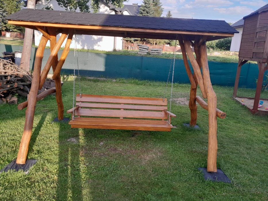 Huśtawka dębowa -Grube bale- Transport-Najtaniej