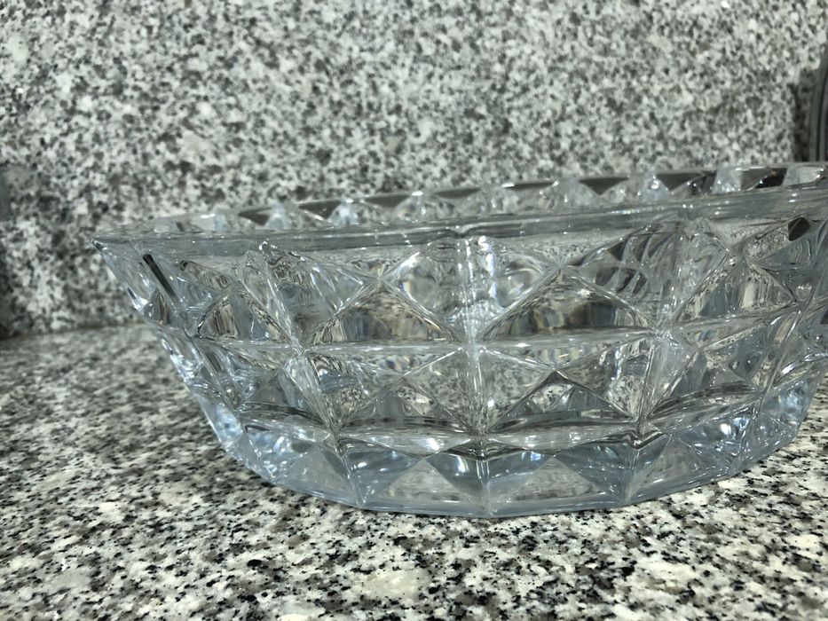 Fruteira/Centro de Mesa Cristal Bohemia