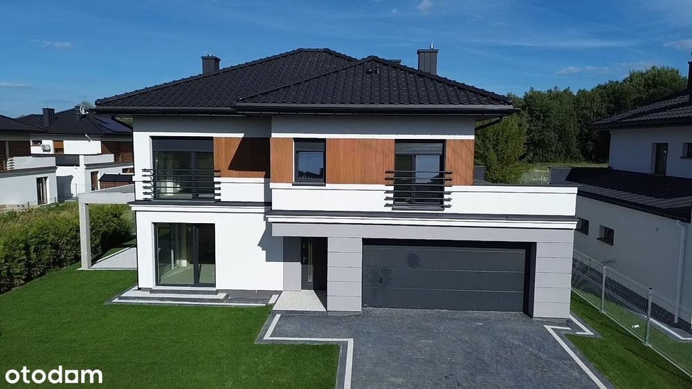 ostatni gotowy  wolnostojący, podwójny garaż - osiedle przy lesie