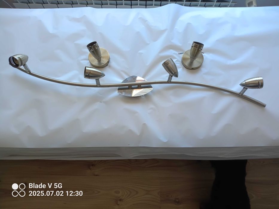 Lampa sufitowa 4xGU10 i dwa kinkiety