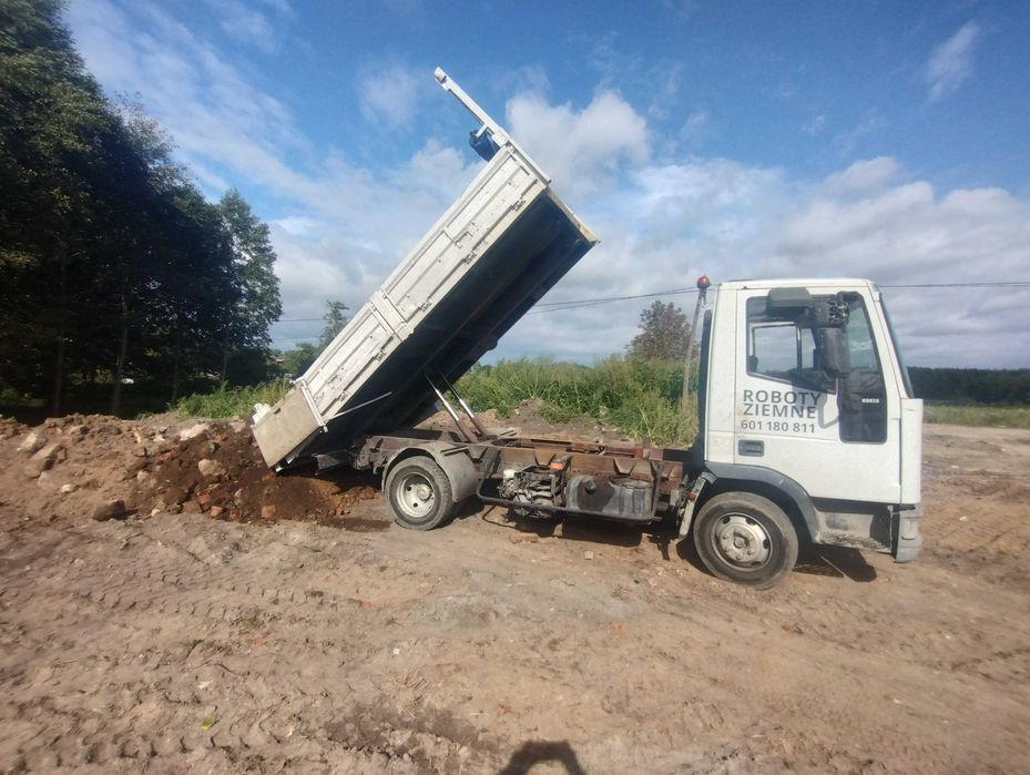 Kostka brukowa , drogi, Polbruk, roboty ziemne, koparka, wywrotka