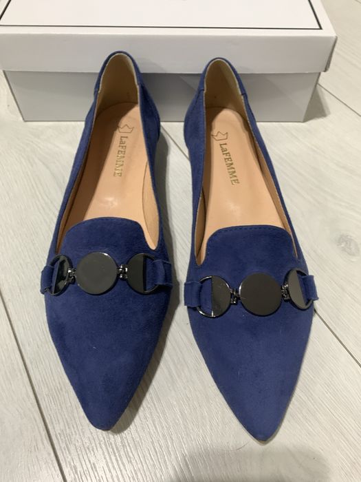 Baleriny Lordsy skórzane