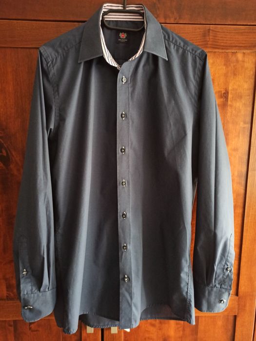 Koszula granatowa rozmiar 39/40 slim fit