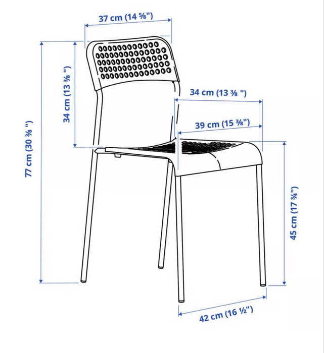 Krzesła Sandsberg z IKEA - dostepne 8 sztuk