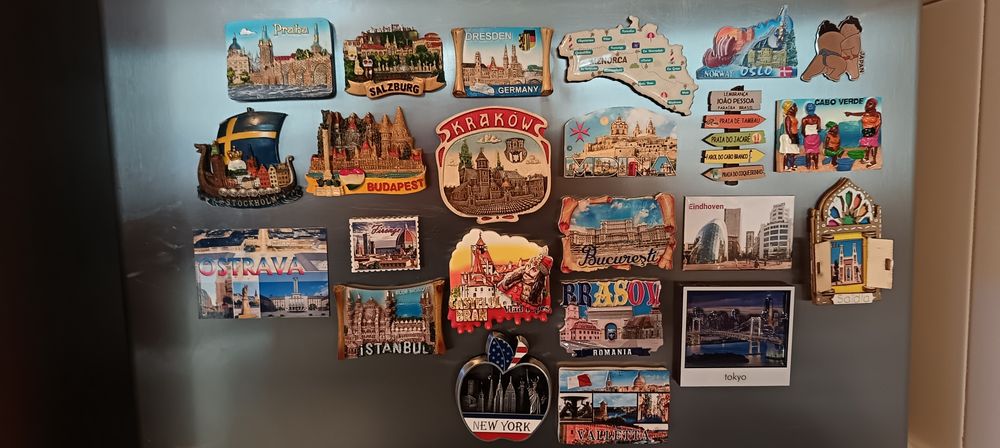 Imans frigorífico estrangeiro