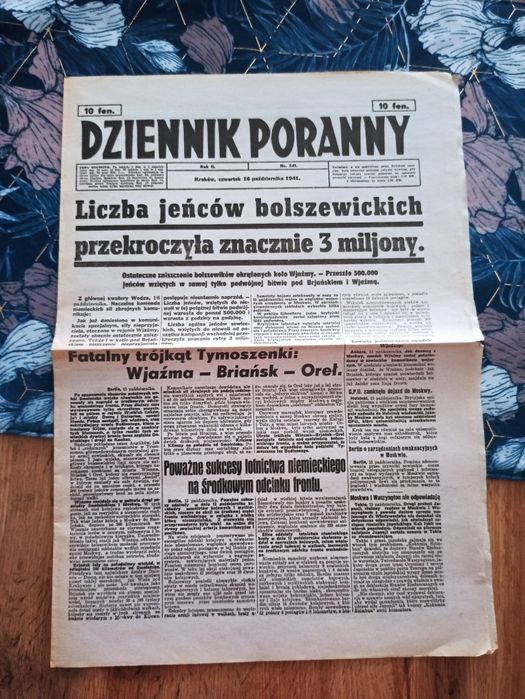 Dziennik Poranny 16 października 1941
