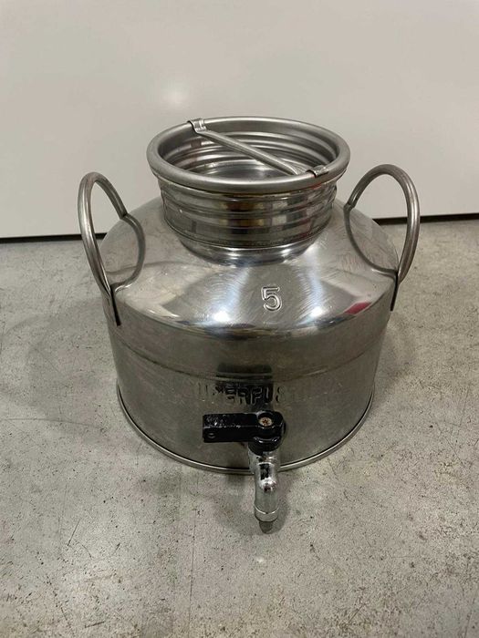 Garrafão / Recipiente Inox com Torneira - 5 Litros