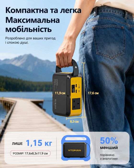 VTOMAN JUMP 100 зарядна станція/Power Bank 100Вт