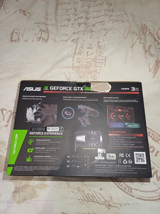 Продам видео карту ASUS PHOENIX GEFORCE GTX 1650 SUPER 4 GB.