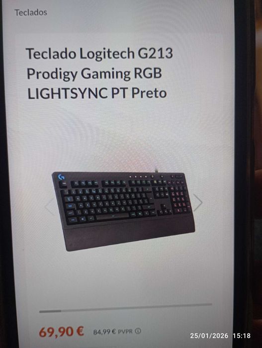 Teclado gamer como novo.