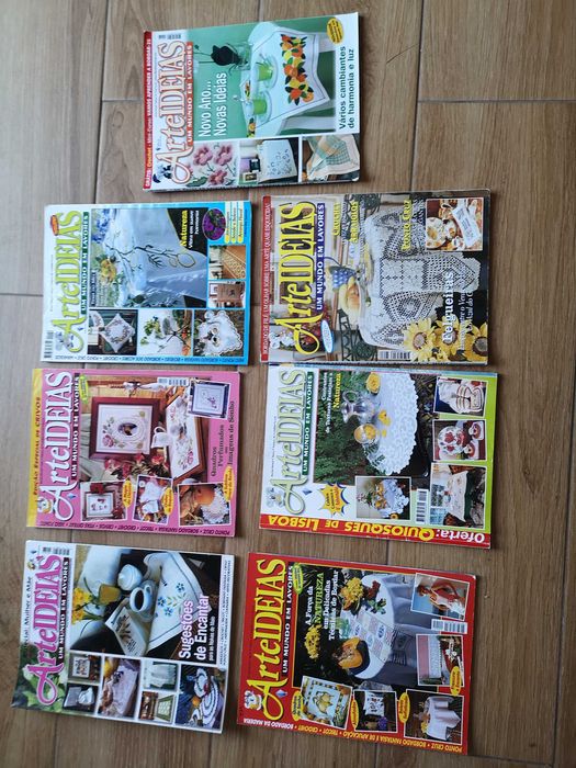revistas de rendas e bordados