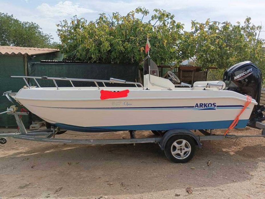 Arkos 507 Open + Mercury 80 Cv + Reboque