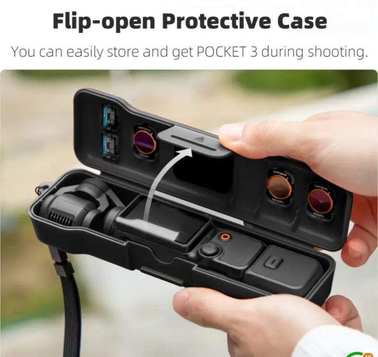 Защитная крышка органайзер для стандартного чехла DJI Osmo Pocket 3