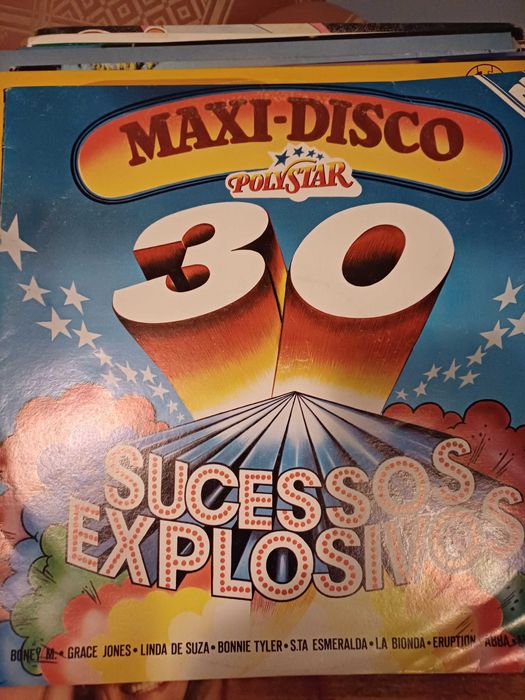 Vários discos de vinil