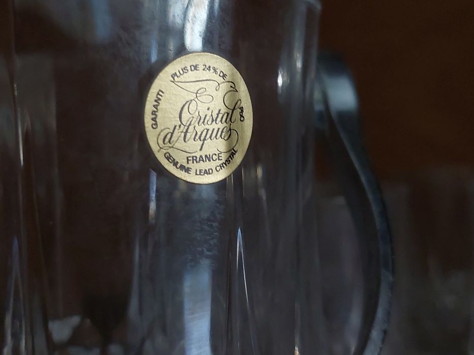 Conjunto de copos whiskey vinhos Cristal D'Arques