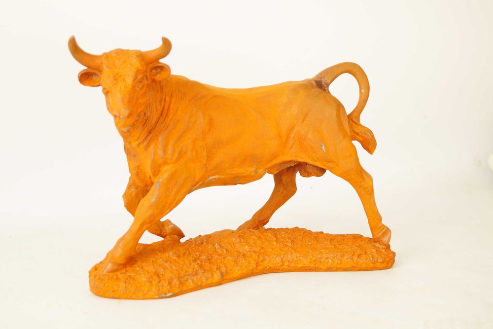 Masywna żeliwna figura BYK z wall street corrida dekoracja retro