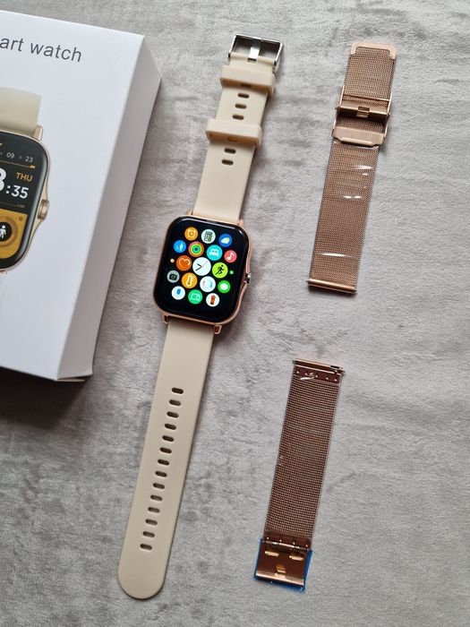 Smartwatch nowy, gwarancja, dwie opaski