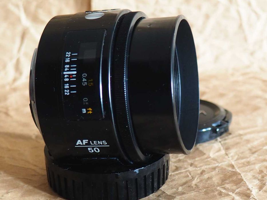 Obiektyw Minolta Maxxum AF f1.7/50mm.