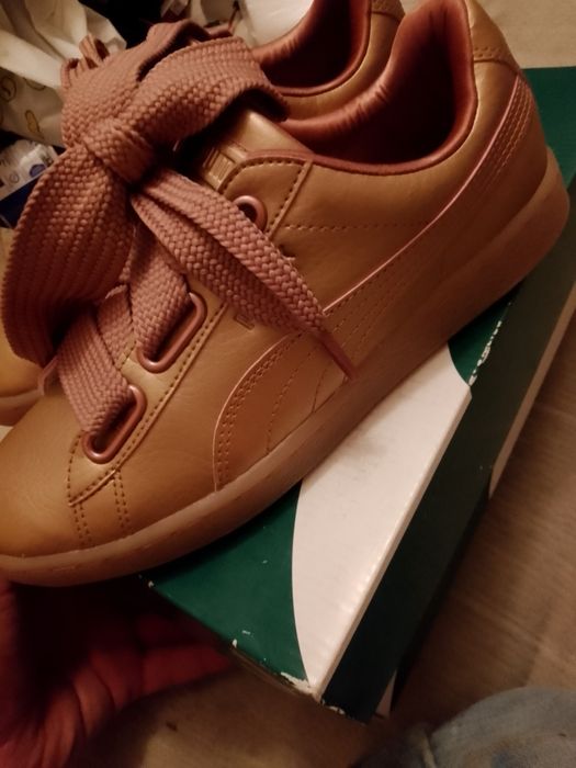 Дешево! Новые кеды Puma Basket Heart Copper Rose Оригинал Размер 38.5 стелька 25.5 см. Кросівки кеди