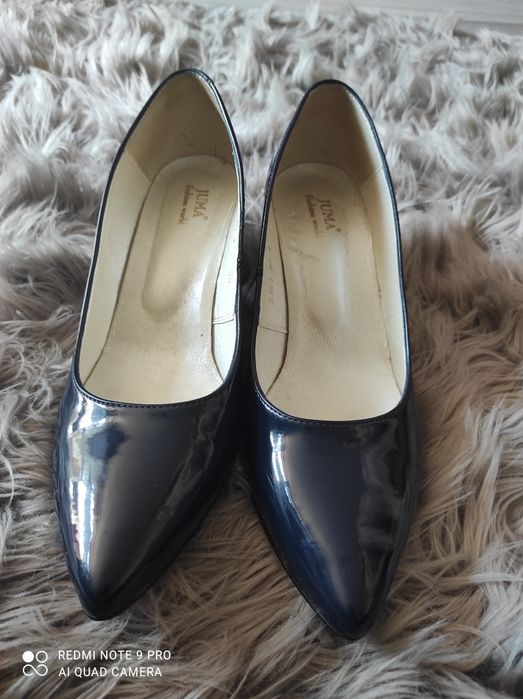 Buty skórzane lakierowane