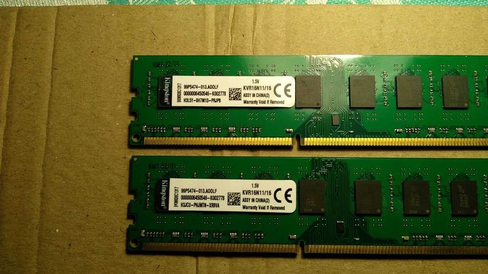Kingston DDR3 16GB PC3-12800 1600 MHz KVR16N11/16