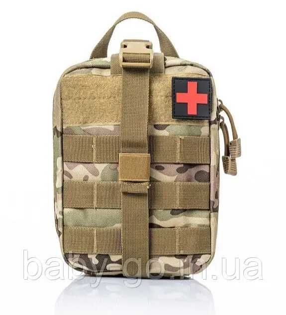 Сумка под аптечку, тактическая, на липучке, водонепроницаемая.дроп.опт