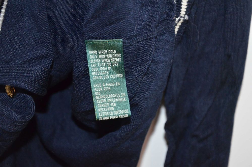 rozpinany sweter Ralph Lauren r. XL jedwab
