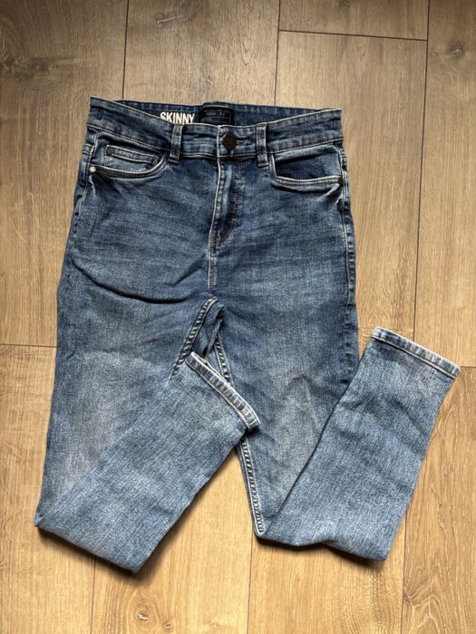 Jeansy NEXT 146 dlugie spodnie jeansowe skinny
