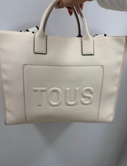 Torebka bezowa Tous shopper