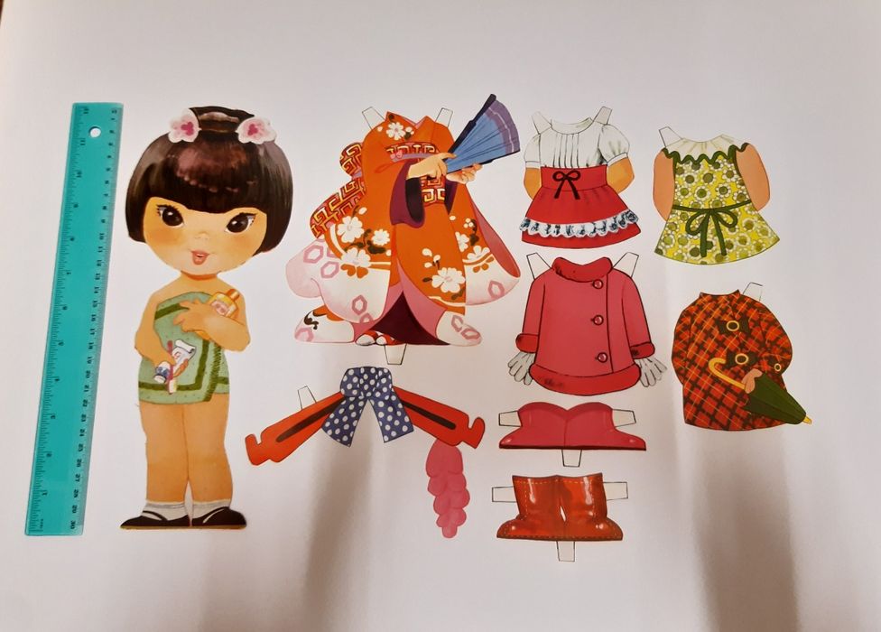 Bonecas em papel para vestir anos 80