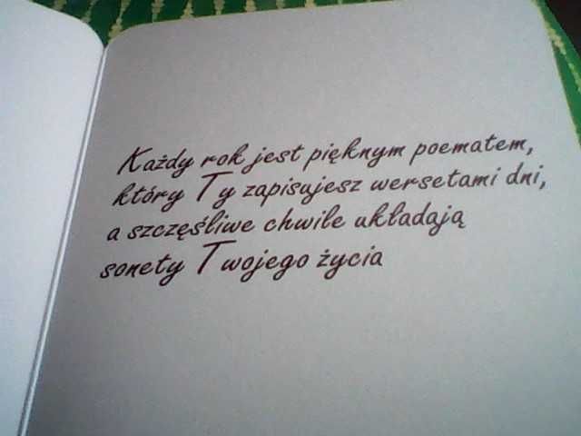 Komplet (nr 3) kartek okolicznościowych z życzeniami (motyw kwiatowy)