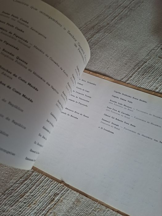 Livro de visita de Presidente da República ao Brasil em 1957