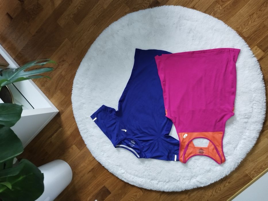 Komplet 2szt koszulka sportowa damska do biegania Asics Nike rozm XS 3