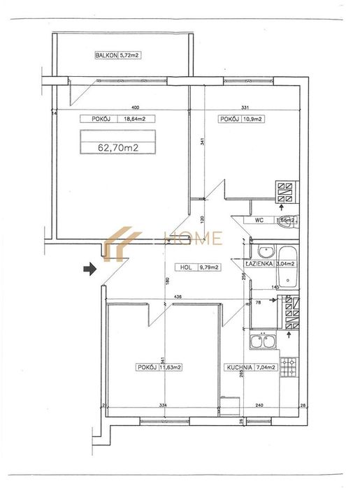 Balkon 5m2 | gotowe do wprowadzenia | parking