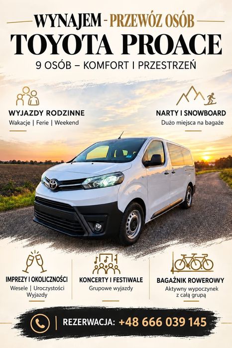 Wynajem przewóz osób